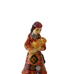 Mother with Baby in Red Costume